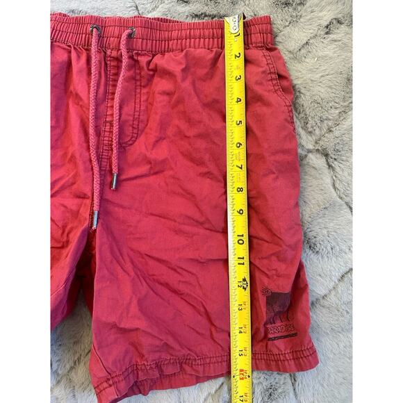 Beach Short By Cotton On -Shorts Men's Casual Red Faded Drawstring Size Small - Picture 7 of 7